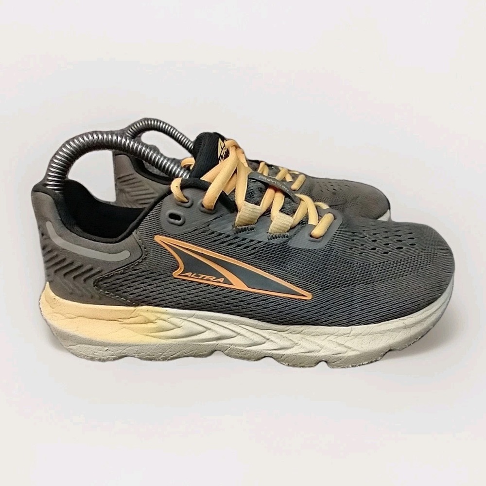 Altra Provision 7 Womens 6.5 Grey Orange Running Shoes AL0A7R70280